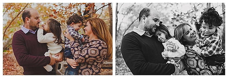 Lake Forest woodsy fun playful kids and family session. Orange Countys fine art family photographer Madeleine JL Photography